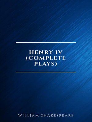 cover image of Henry IV (Complete Plays)